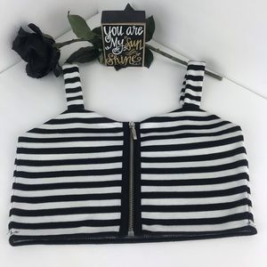 Striped Cropped Tank Top